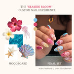 Ladybug Bloom Neon Ombre Nails