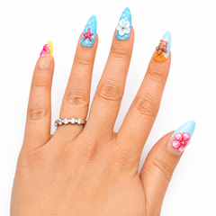 3D Beach Vacation Nail Set