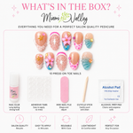 Tropical Beach Press-On Toe Nails