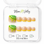 Summer Citrus Press-On Toenails