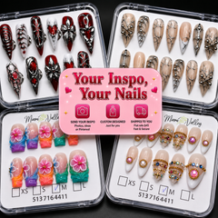 100% Handmade Custom Press-on Nail to Your Door for 45$ Flat Rate