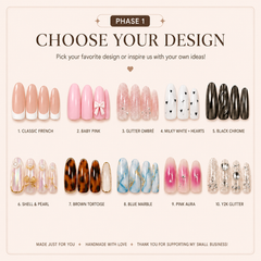 100% Handmade Custom Press-on Nail to Your Door for 45$ Flat Rate