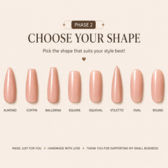 100% Handmade Custom Press-on Nail to Your Door for 45$ Flat Rate