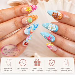 3D Beach Vacation Nail Set