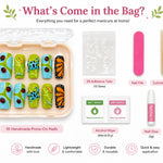 Garden Critters 3D Press-On Nails