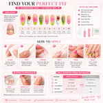 Ladybug Bloom Neon Ombre Nails